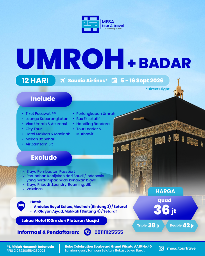 Umroh Plus Badar